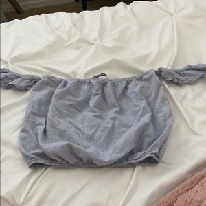 off the shoulder Brandy Melville top